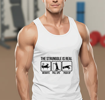 The Struggle Is Real – Gym DTF Transfer