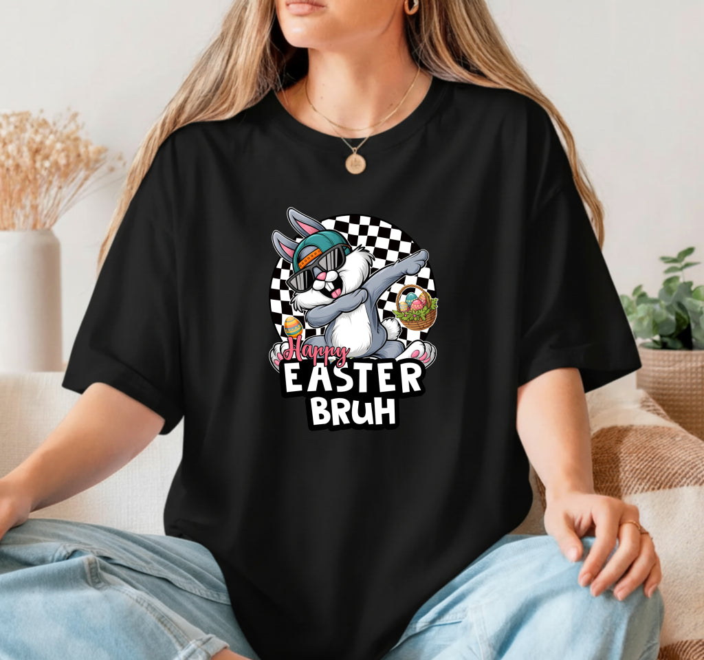 Happy Easter Bunny & Floral – Easter DTF Transfer