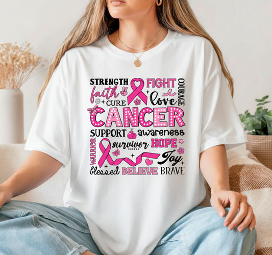 FIGHT THE FIGHT FIND THE CURE – Breast Cancer DTF Transfer