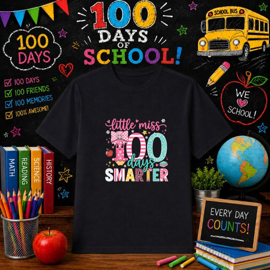 100 Days Of School Celebration – DTF Transfer – by Ink Rush – Premade Transfers – 100 Days Of School, Education DTF