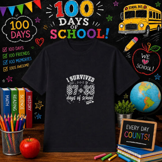 "100 DAYS OF SWEETNESS" Cupcake – 100 Days Of School DTF Transfer – by Ink Rush – Premade Transfers – 100 Days Of School,...