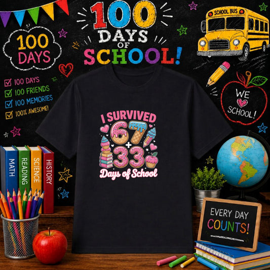 100 DAYS SMARTER – 100 Days Of School DTF Transfer – by Ink Rush – Premade Transfers – 100 Days Of School, Education