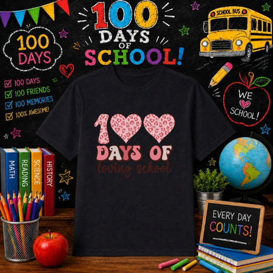 100 DAYS SMARTER – 100 Days Of School DTF Transfer – by Ink Rush – Premade Transfers – 100 Days Of School, Education