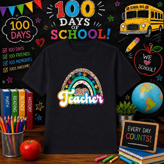 100 DAYS SMARTER – 100 Days Of School DTF Transfer – by Ink Rush – Premade Transfers – 100 Days Of School, Education