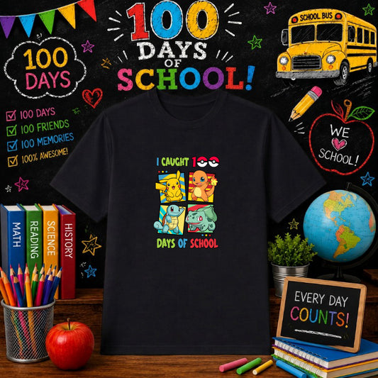 100 DAYS SMARTER – 100 Days Of School DTF Transfer – by Ink Rush – Premade Transfers – 100 Days Of School, Education
