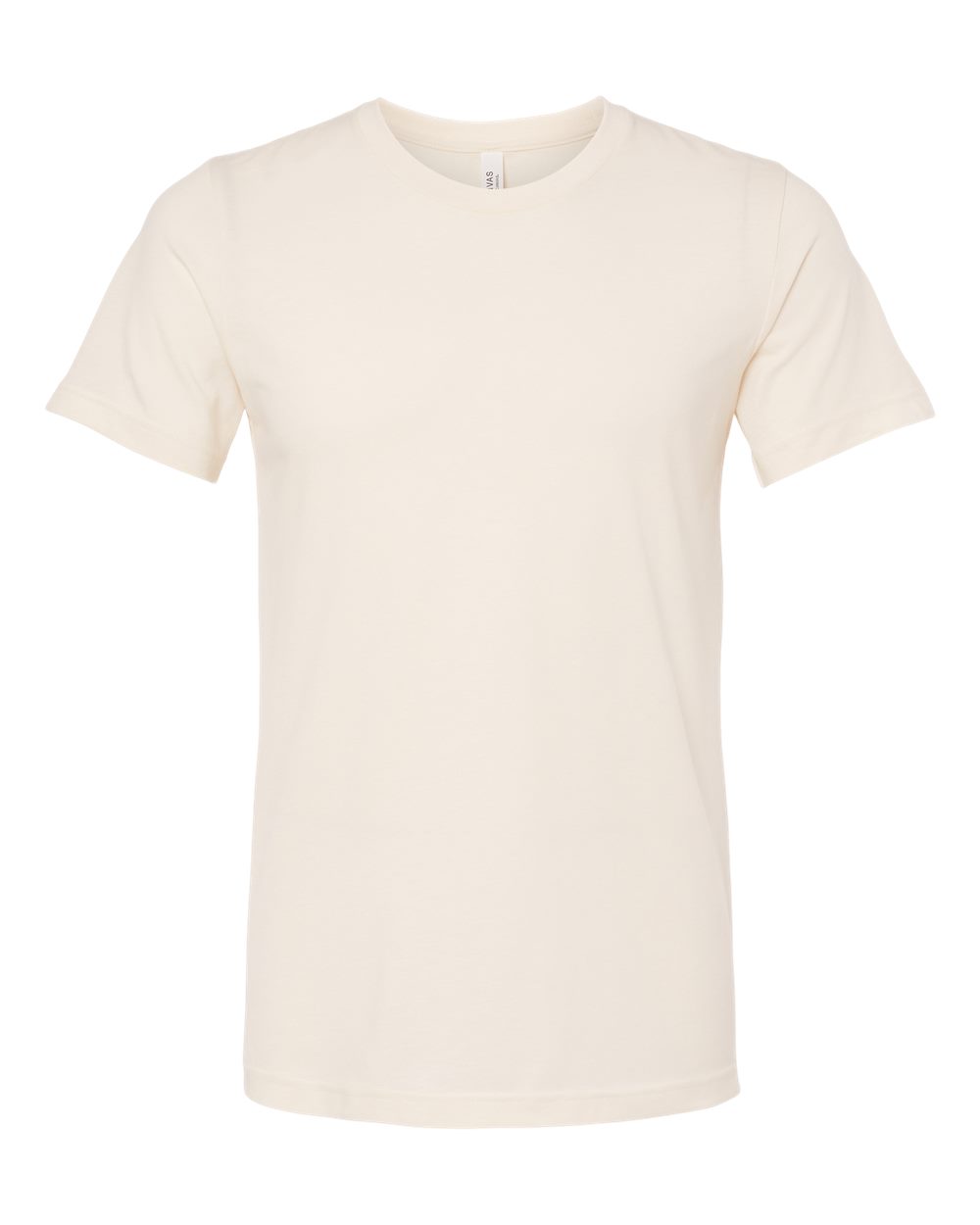 BELLA + CANVAS 3001CVC CVC Jersey Tee - Heather Natural - Front View