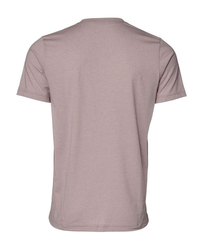 BELLA + CANVAS 3001CVC CVC Jersey Tee - Heather Pink Gravel - Back View