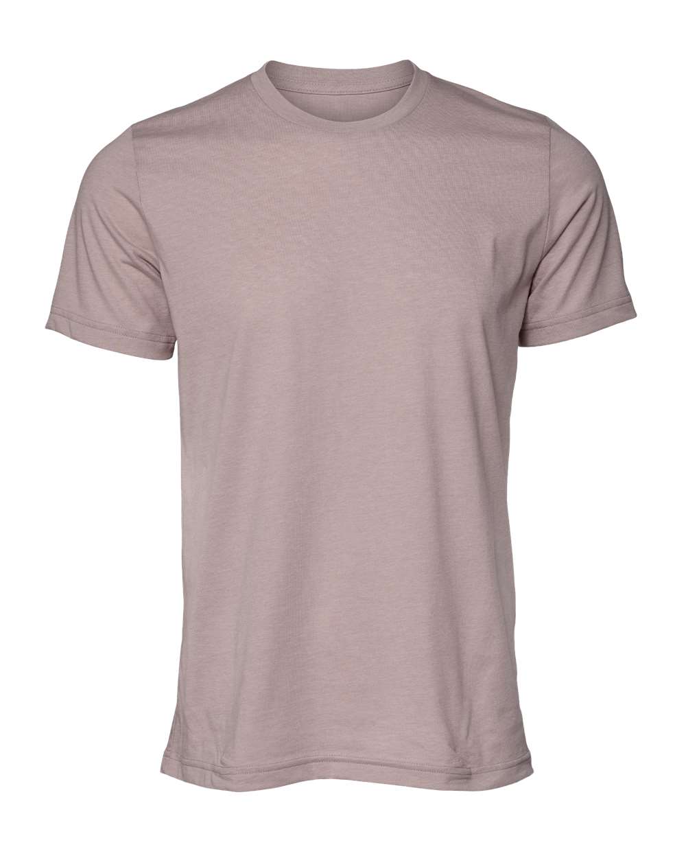 BELLA + CANVAS 3001CVC CVC Jersey Tee - Heather Pink Gravel - Front View