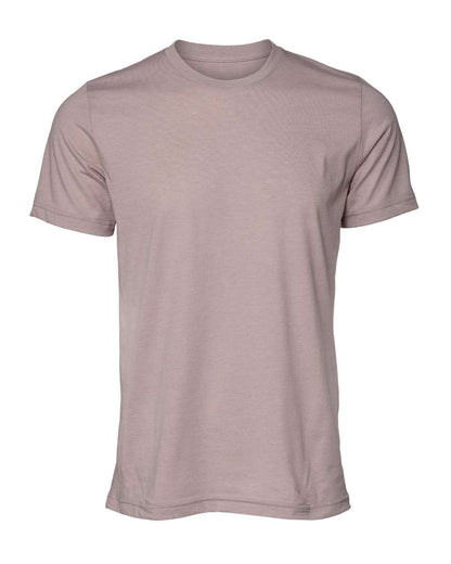 BELLA + CANVAS 3001CVC CVC Jersey Tee - Heather Pink Gravel - Front View