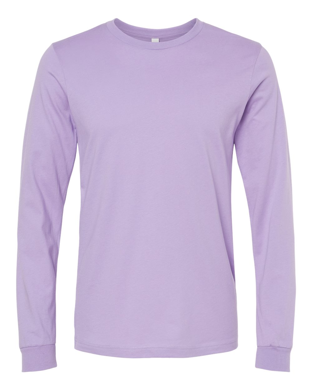 BELLA + CANVAS 3501 Unisex Jersey Long Sleeve Tee - Dark Lavender - Front View