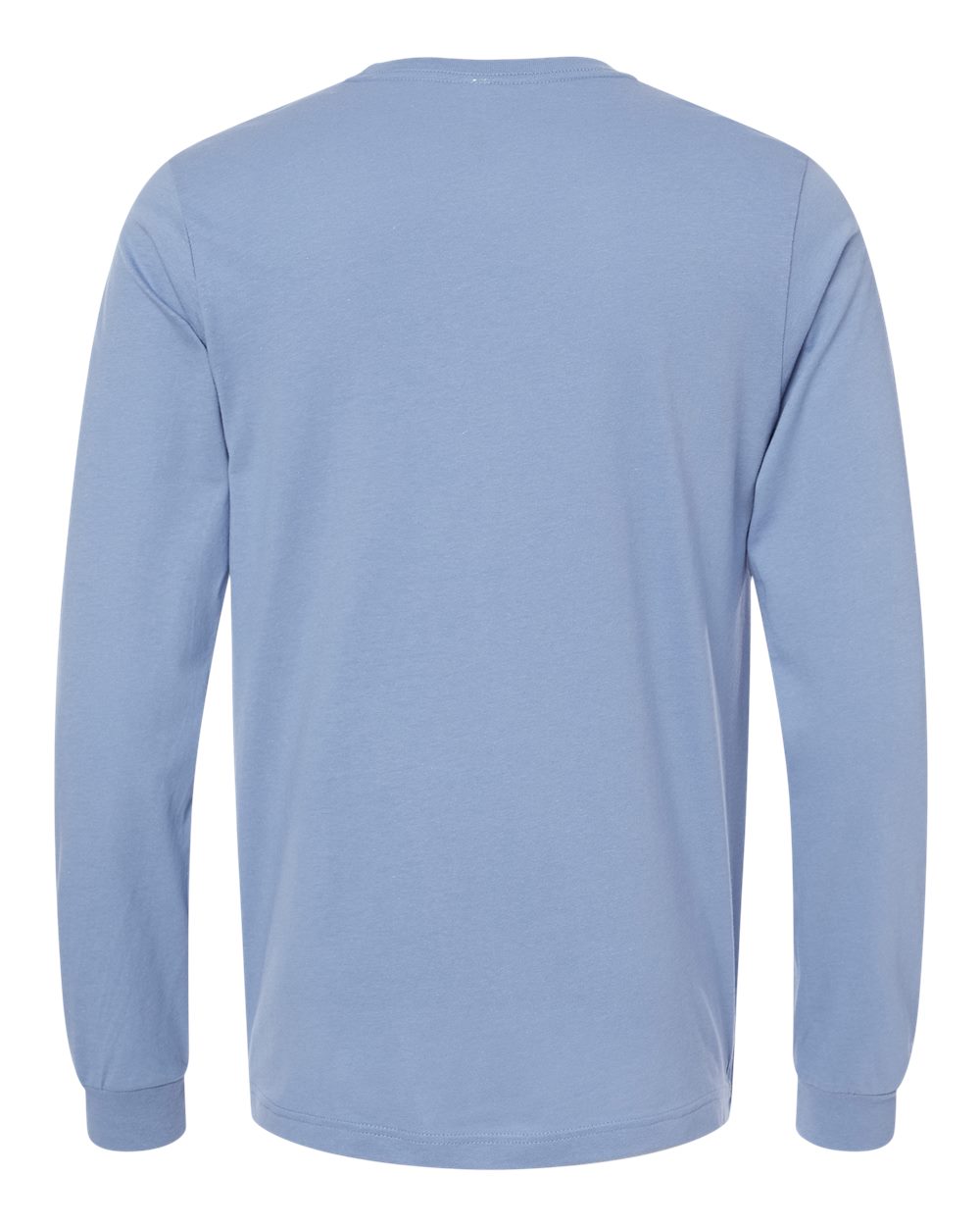 BELLA + CANVAS 3501 Unisex Jersey Long Sleeve Tee - Lavender Blue - Back View