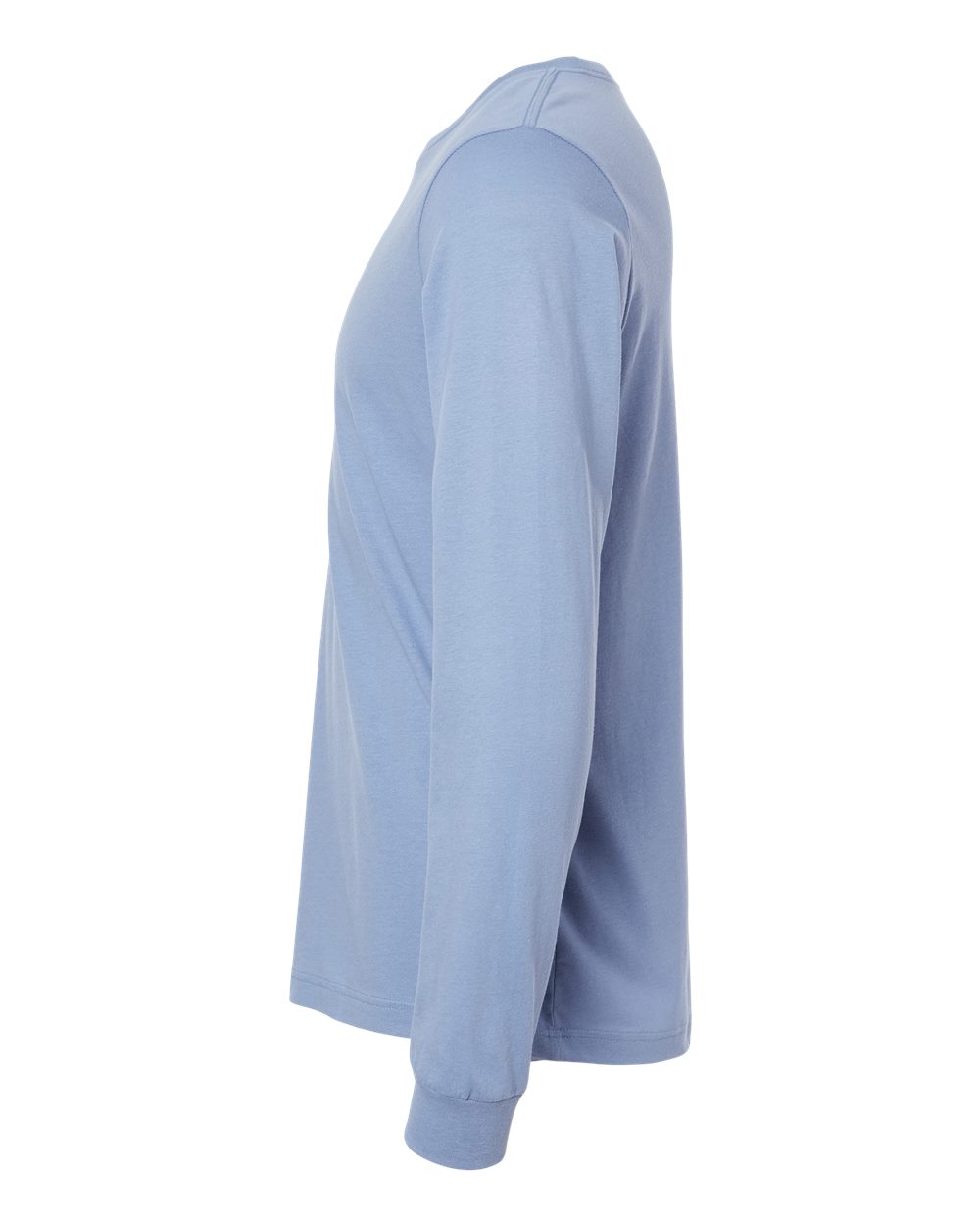 BELLA + CANVAS 3501 Unisex Jersey Long Sleeve Tee - Lavender Blue - Direct Side