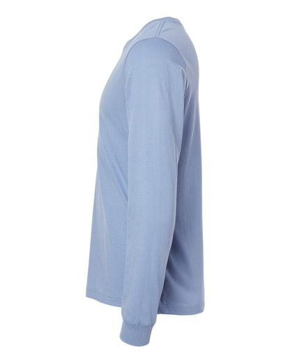 BELLA + CANVAS 3501 Unisex Jersey Long Sleeve Tee - Lavender Blue - Direct Side