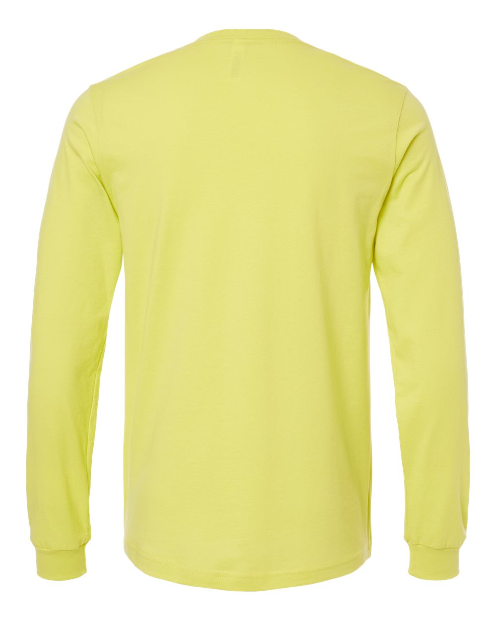 BELLA + CANVAS 3501 Unisex Jersey Long Sleeve Tee - Strobe - Back View