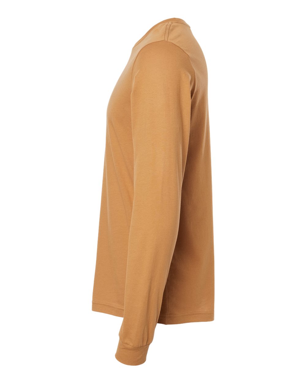 BELLA + CANVAS 3501 Unisex Jersey Long Sleeve Tee - Toast - Direct Side