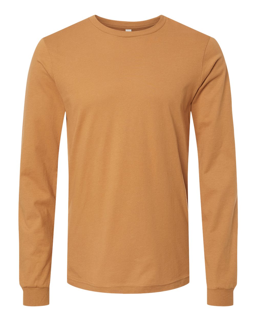 BELLA + CANVAS 3501 Unisex Jersey Long Sleeve Tee - Toast - Front View