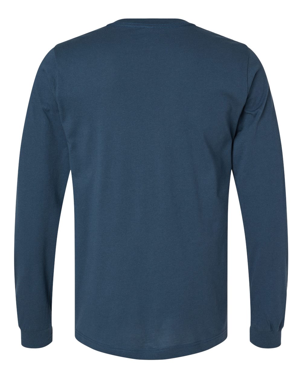 BELLA + CANVAS 3501 Unisex Jersey Long Sleeve Tee - Vintage Navy - Back View