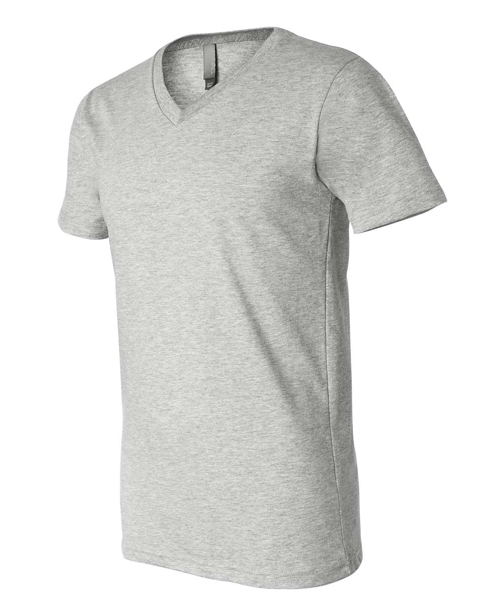 BELLA + CANVAS 3005CVC Unisex Heather CVC V-Neck Tee - Athletic Heather - Direct Side