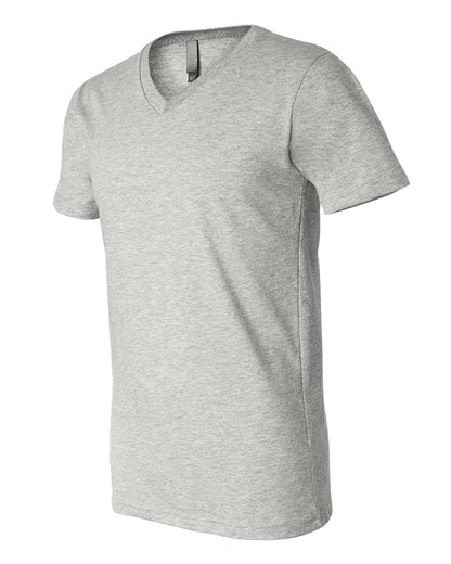 BELLA + CANVAS 3005CVC Unisex Heather CVC V-Neck Tee - Athletic Heather - Direct Side