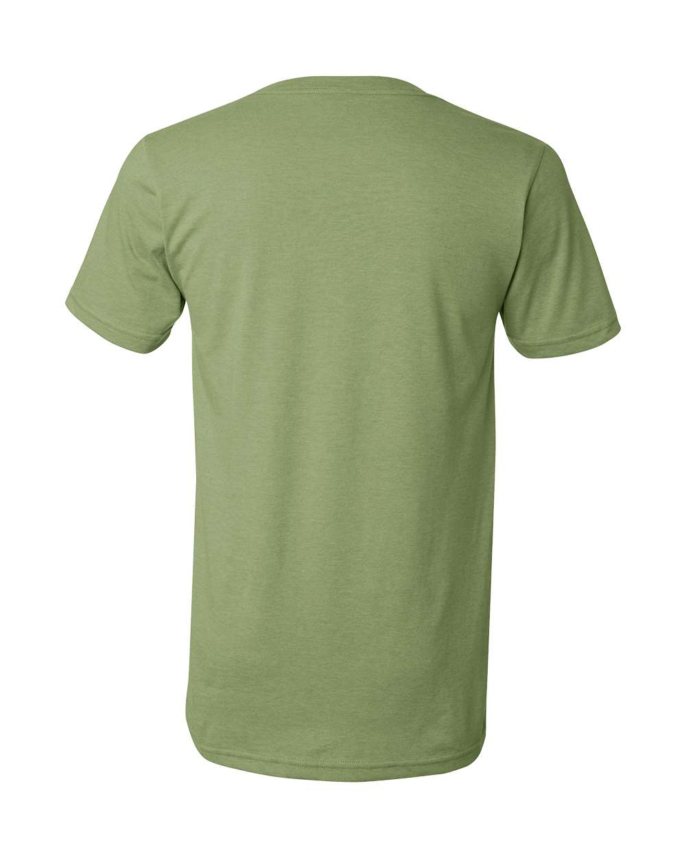 BELLA + CANVAS 3005CVC Unisex Heather CVC V-Neck Tee - Heather Green - Back View