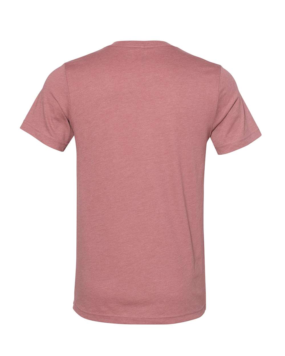 BELLA + CANVAS 3005CVC Unisex Heather CVC V-Neck Tee - Heather Mauve - Back View