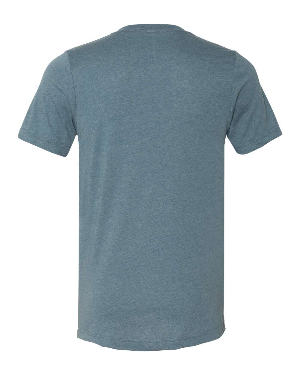 BELLA + CANVAS 3005CVC Unisex Heather CVC V-Neck Tee - Heather Slate - Back View