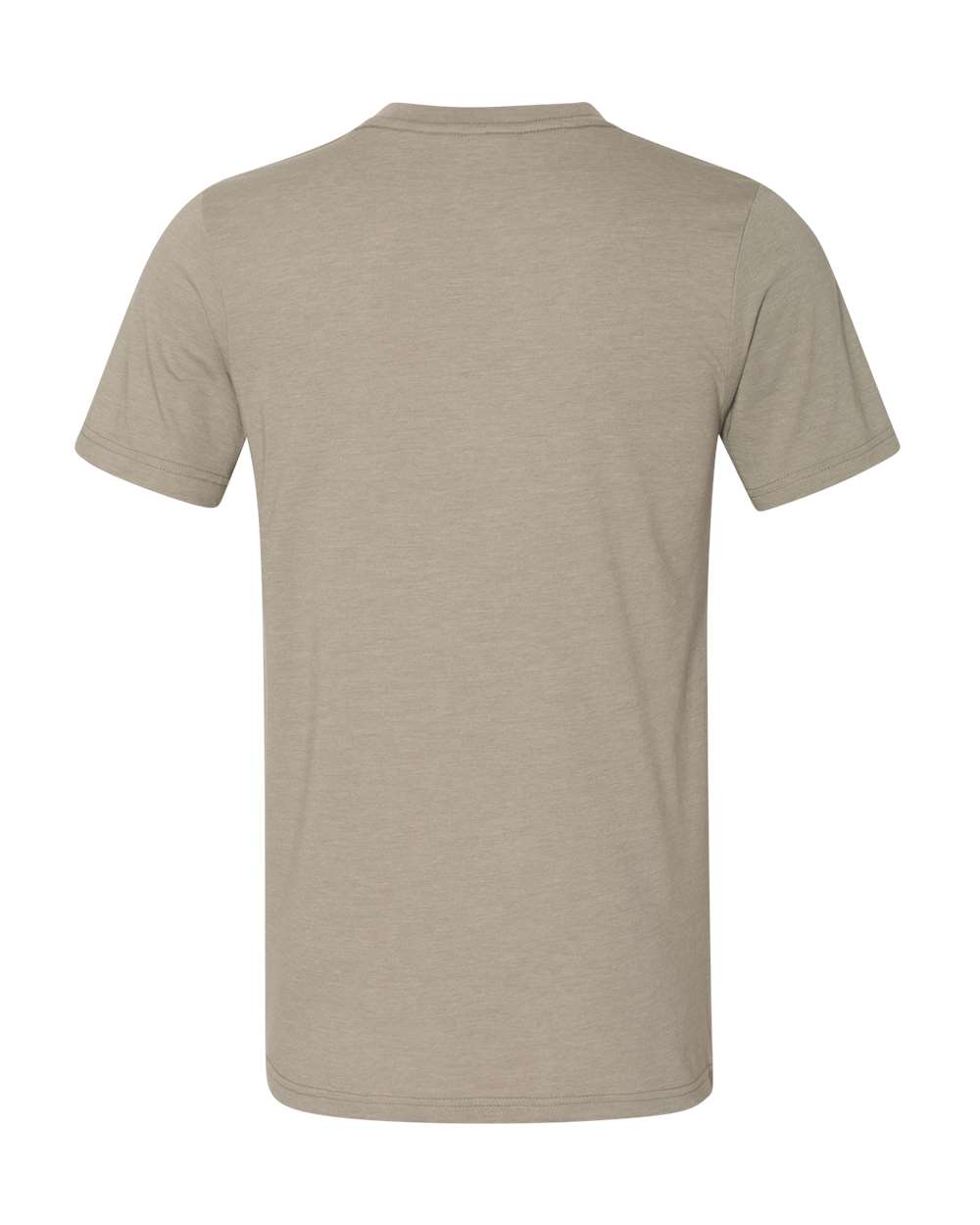 BELLA + CANVAS 3005CVC Unisex Heather CVC V-Neck Tee - Heather Stone - Back View