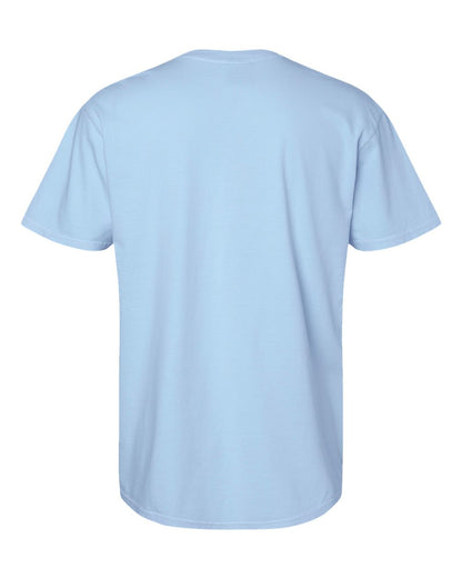 Comfort Colors 1717 Unisex Garment-Dyed Heavyweight T-Shirt - Hydrangea - Back View