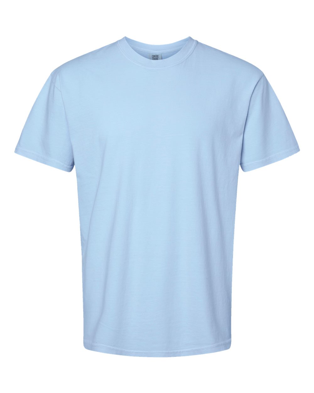 Comfort Colors 1717 Unisex Garment-Dyed Heavyweight T-Shirt - Hydrangea - Front View