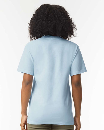 Comfort Colors 1717 Unisex Garment-Dyed Heavyweight T-Shirt - Hydrangea - On Model Back