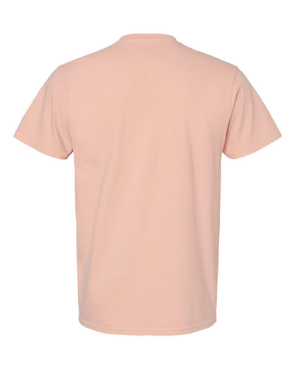 Comfort Colors 1717 Unisex Garment-Dyed Heavyweight T-Shirt - Peachy - Back View