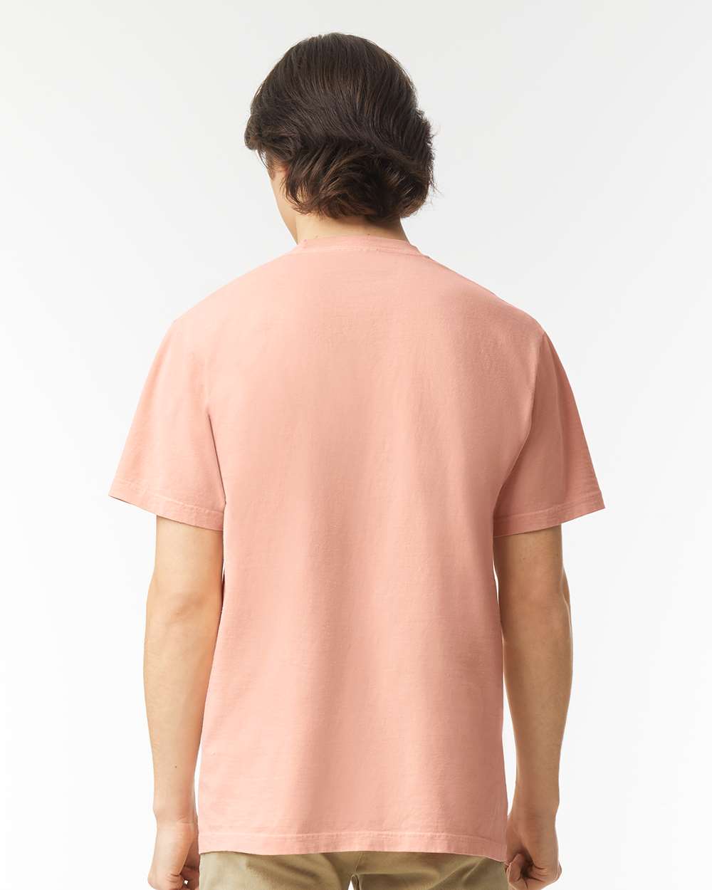 Comfort Colors 1717 Unisex Garment-Dyed Heavyweight T-Shirt - Peachy - On Model Back