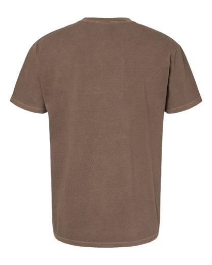 Comfort Colors 1717 Unisex Garment-Dyed Heavyweight T-Shirt - Espresso - Back View