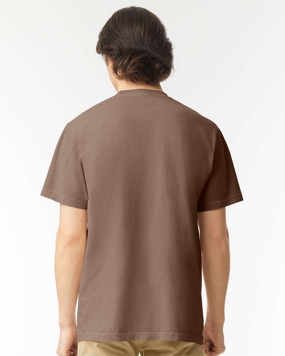 Comfort Colors 1717 Unisex Garment-Dyed Heavyweight T-Shirt - Espresso - On Model Back