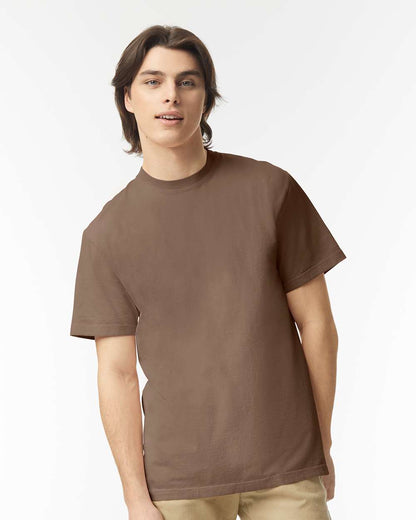 Comfort Colors 1717 Unisex Garment-Dyed Heavyweight T-Shirt - Espresso - On Model Front