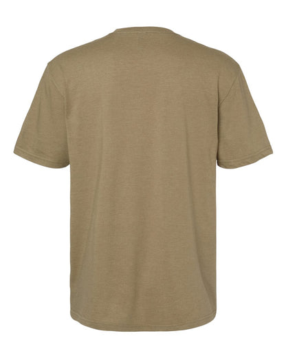 Gildan 64000CVC Unisex Softstyle® CVC T-Shirt - Dune Mist - Back View
