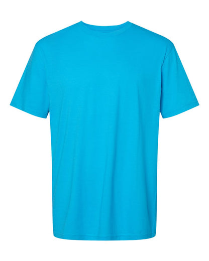 Gildan 64000CVC Unisex Softstyle® CVC T-Shirt - Caribbean Mist - Front View