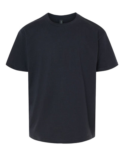 Gildan 64000B Youth Softstyle® T-Shirt - Black - Front View