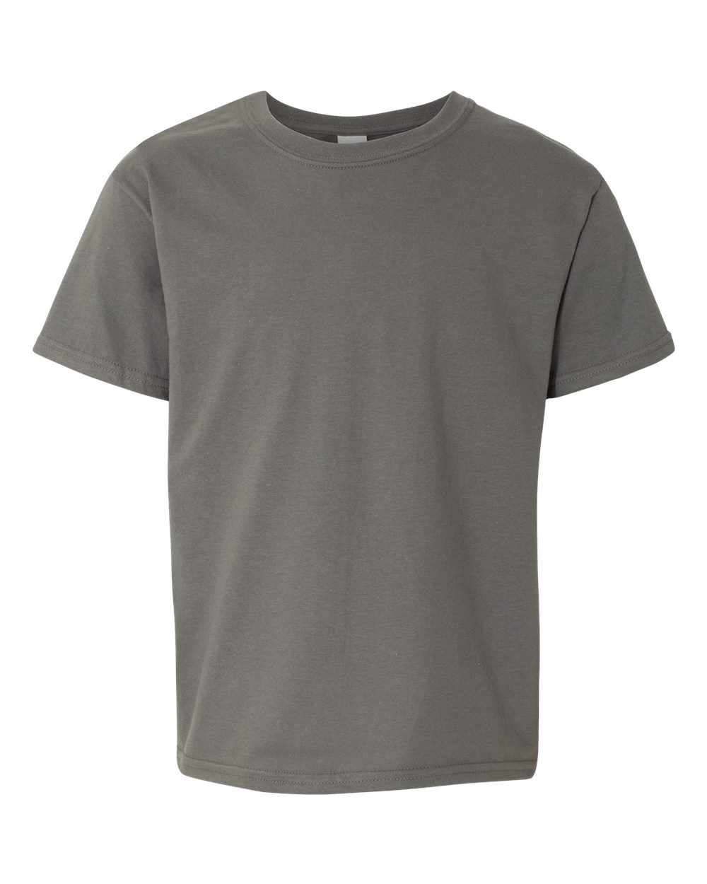 Gildan 64000B Youth Softstyle® T-Shirt - Charcoal - Front View