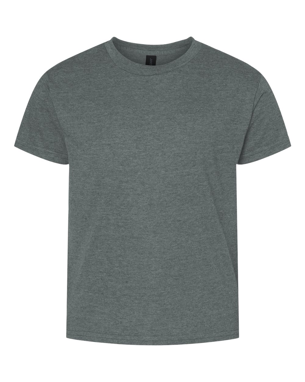 Gildan 64000B Youth Softstyle® T-Shirt - Dark Heather - Front View