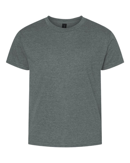 Gildan 64000B Youth Softstyle® T-Shirt - Dark Heather - Front View