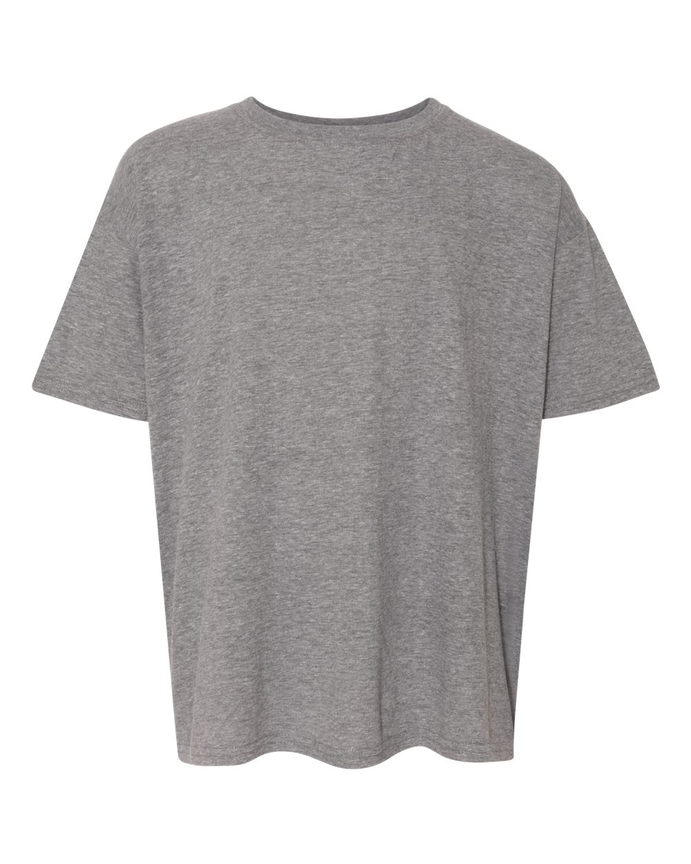 Gildan 64000B Youth Softstyle® T-Shirt - Graphite Heather - Front View