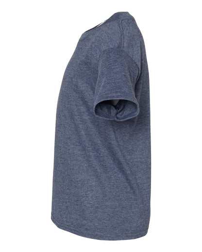 Gildan 64000B Youth Softstyle® T-Shirt - Heather Navy - Direct Side
