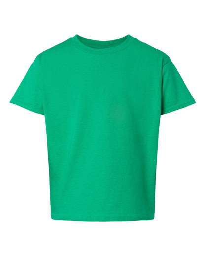 Gildan 64000B Youth Softstyle® T-Shirt - Irish Green - Front View
