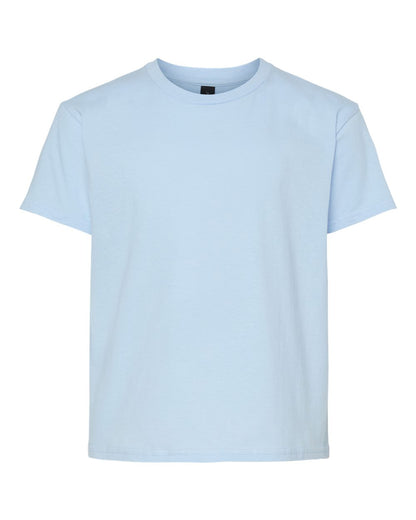 Gildan 64000B Youth Softstyle® T-Shirt - Light Blue - Front View