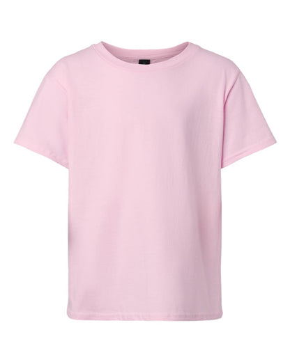 Gildan 64000B Youth Softstyle® T-Shirt - Light Pink - Front View