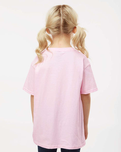 Gildan 64000B Youth Softstyle® T-Shirt - Light Pink - On Model Back