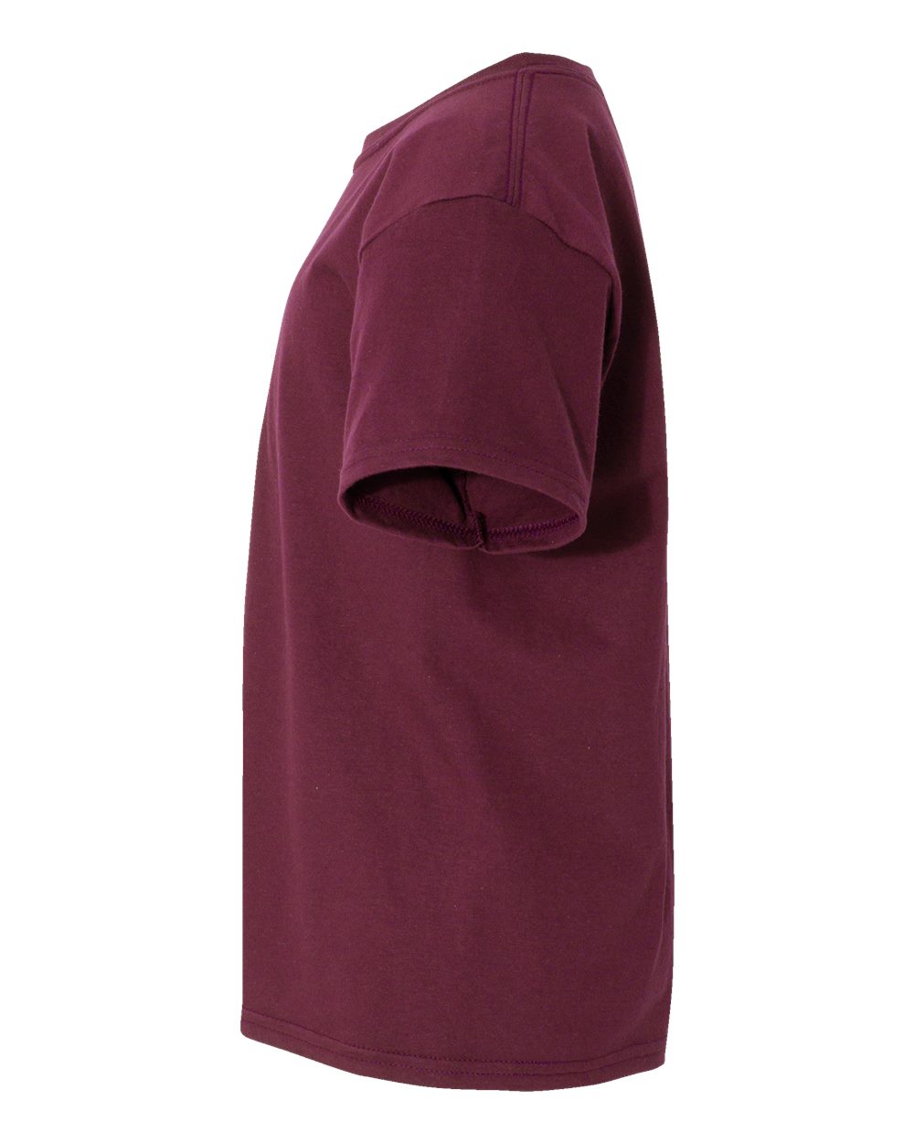 Gildan 64000B Youth Softstyle® T-Shirt - Maroon - Direct Side