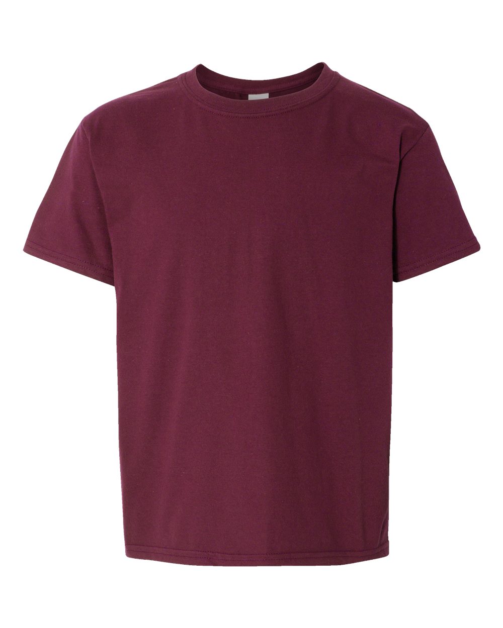 Gildan 64000B Youth Softstyle® T-Shirt - Maroon - Front View