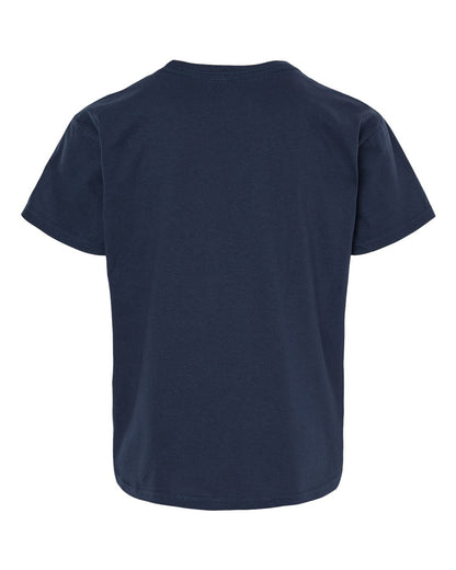 Gildan 64000B Youth Softstyle® T-Shirt - Navy - Back View